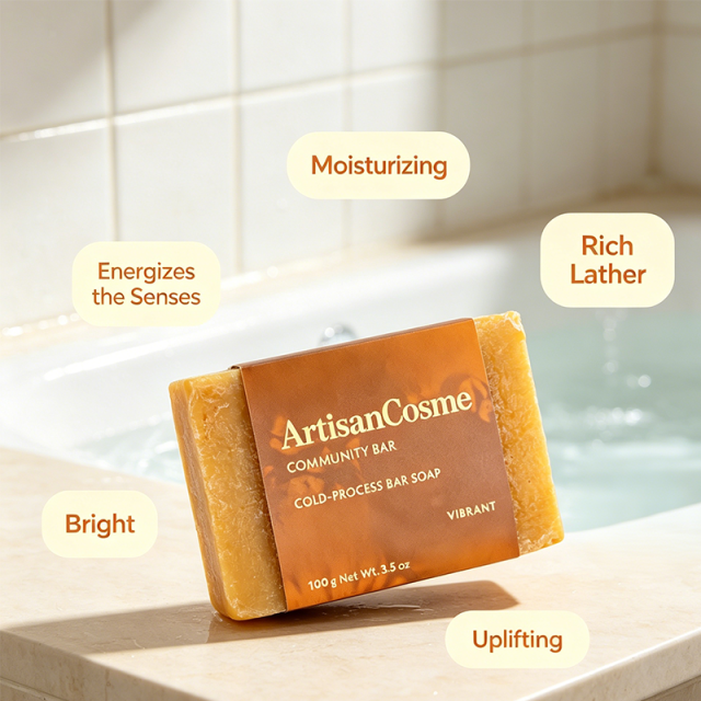 Custom Logo Community Soap‑Vibrant Citrus, Refreshing Citrus‑Infused Bar Soap for Face and Body