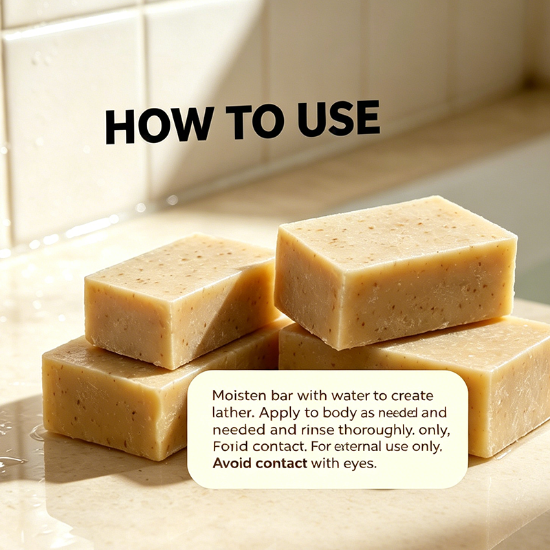 Custom Natural Pumpkin Bar Soap, Plant‑Based Vegan Exfoliating Soap for Face and Body Gentle Cleansing