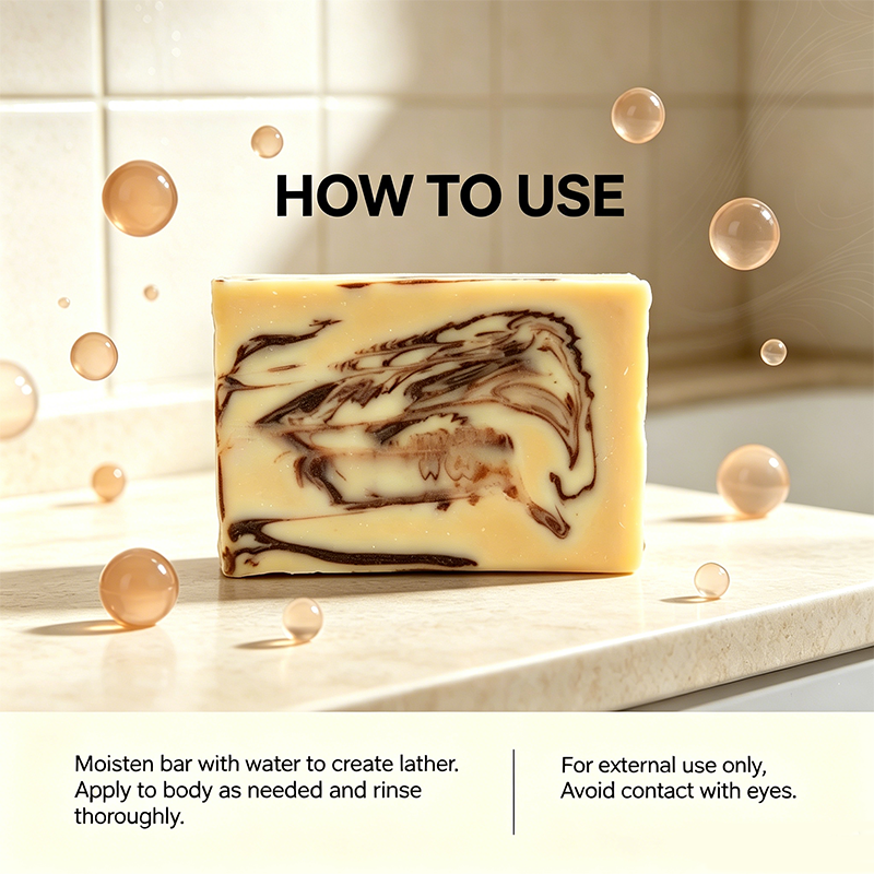 Custom Manufacturing Cinnamon & Sweet Orange Bar Soap, Nourishing Cleansing Bar for Face and Body