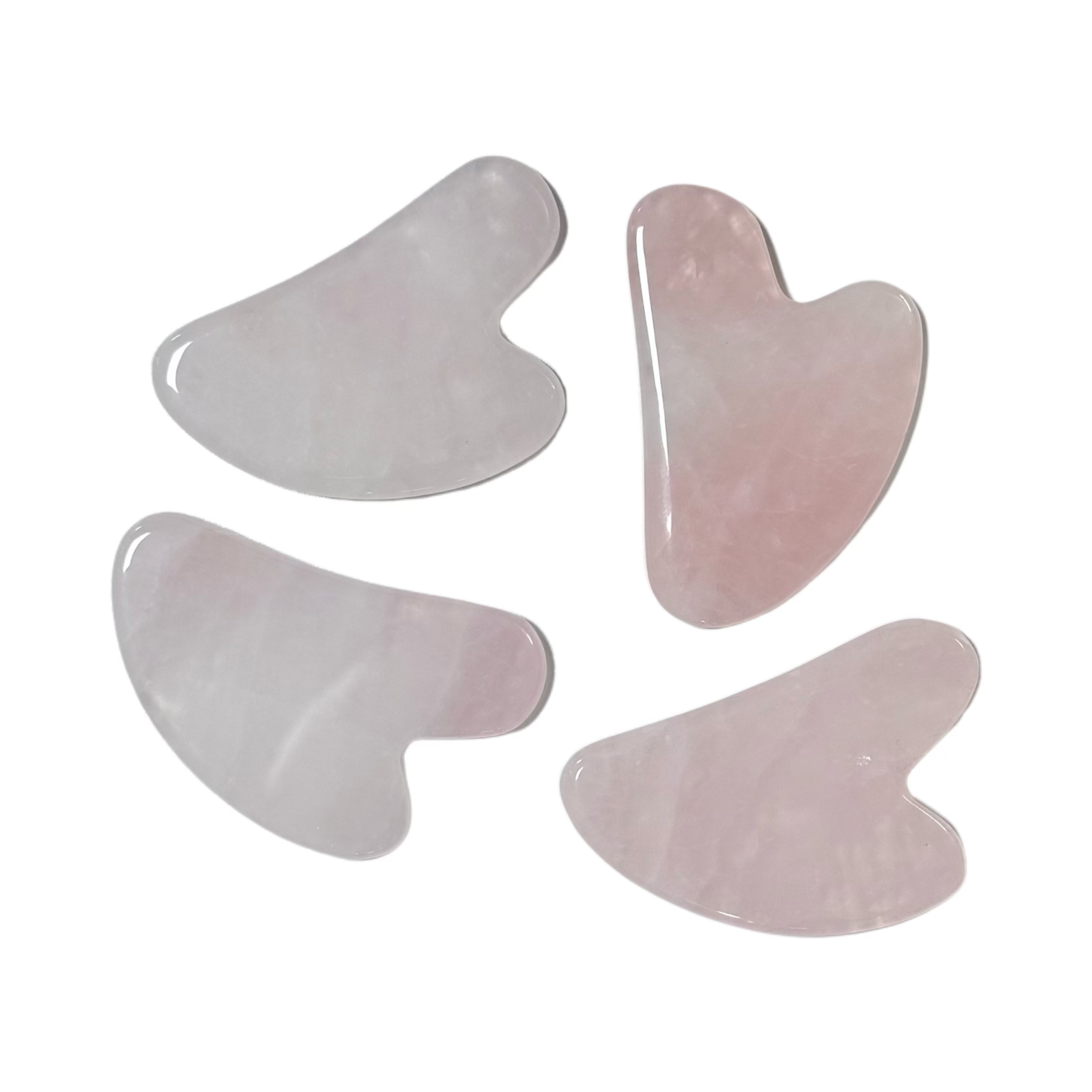 Factory Wholesale Heart Shaped Rose Quartz Face Lifting Beauty Tools Jade Gua Sha