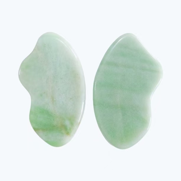 natural light green aventurine gua sha stone for face