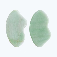 natural light green aventurine gua sha stone for face