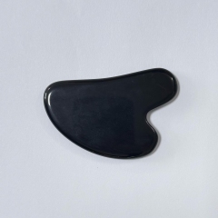 heart shaped skin care face up beauty tools black obsidian gua sha board