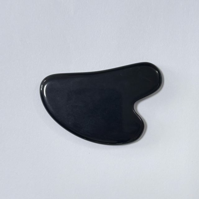heart shaped skin care face up beauty tools black obsidian gua sha board
