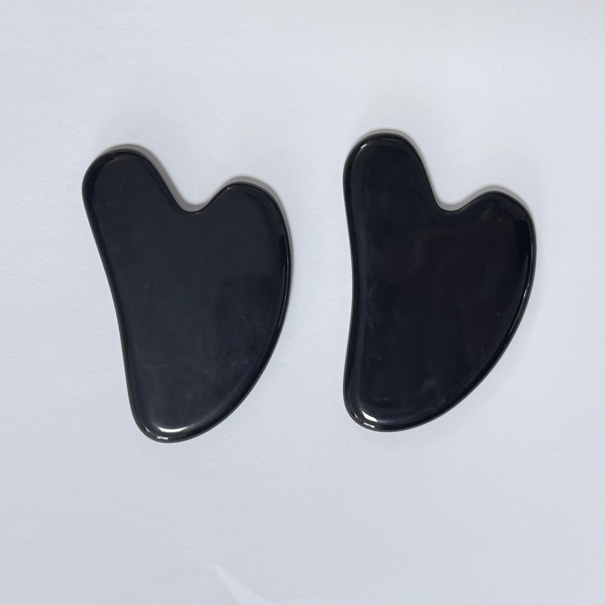 heart shaped skin care face up beauty tools black obsidian gua sha board