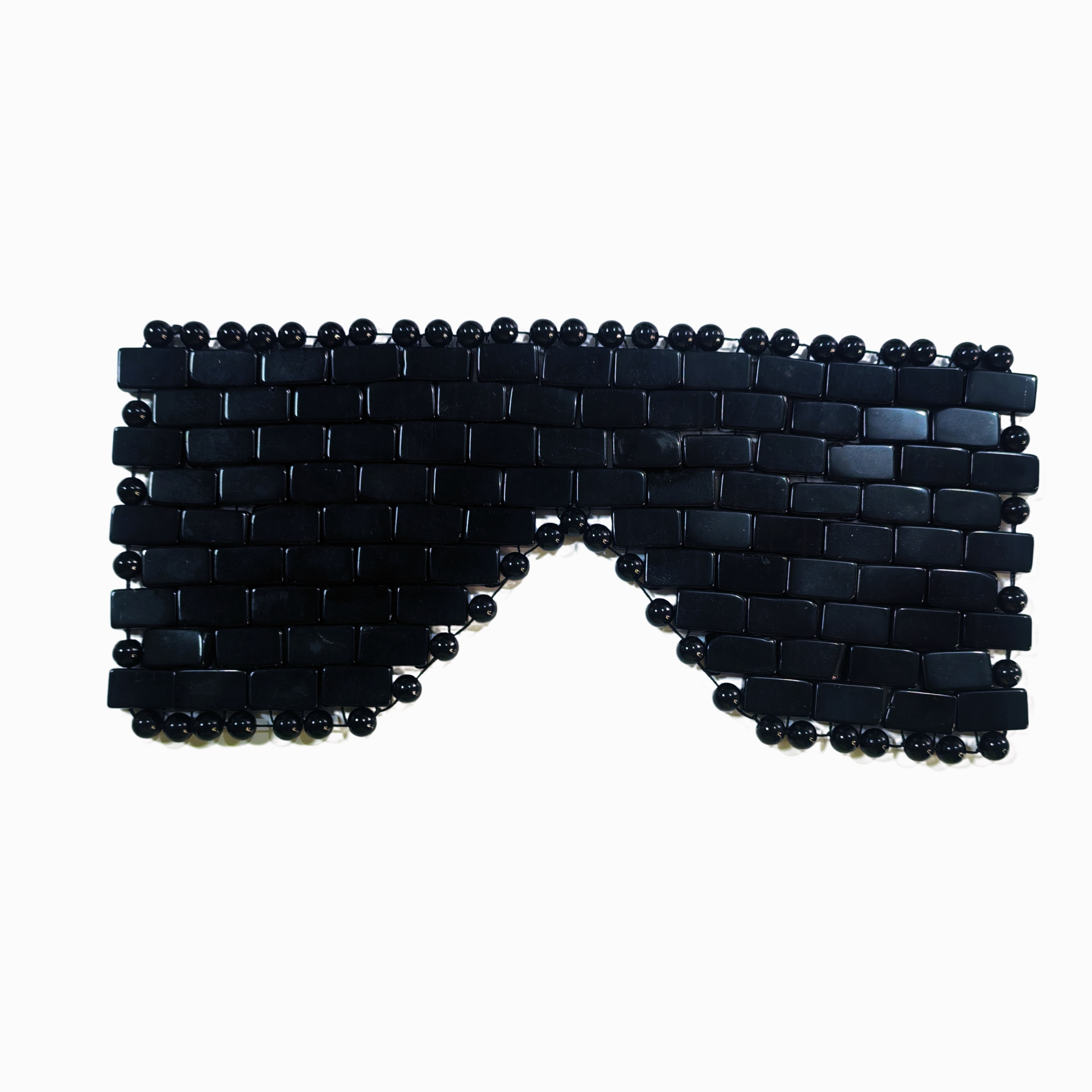 Premium Black Obsidian natural cooling jade Relaxing Eye Cover