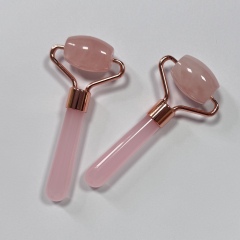 Rose Quartz Mini Size Single Head Massage Products Jade Roller