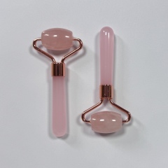 Rose Quartz Mini Size Single Head Massage Products Jade Roller