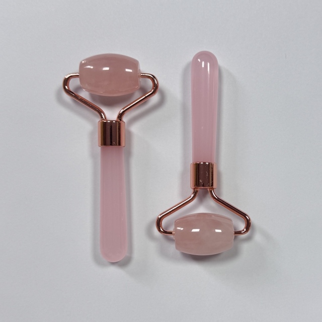 Rose Quartz Mini Size Single Head Massage Products Jade Roller