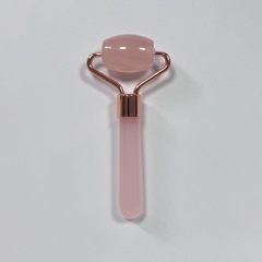 Rose Quartz Mini Size Single Head Massage Products Jade Roller