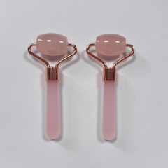 Rose Quartz Mini Size Single Head Massage Products Jade Roller