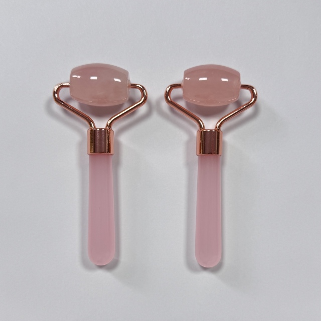 Rose Quartz Mini Size Single Head Massage Products Jade Roller