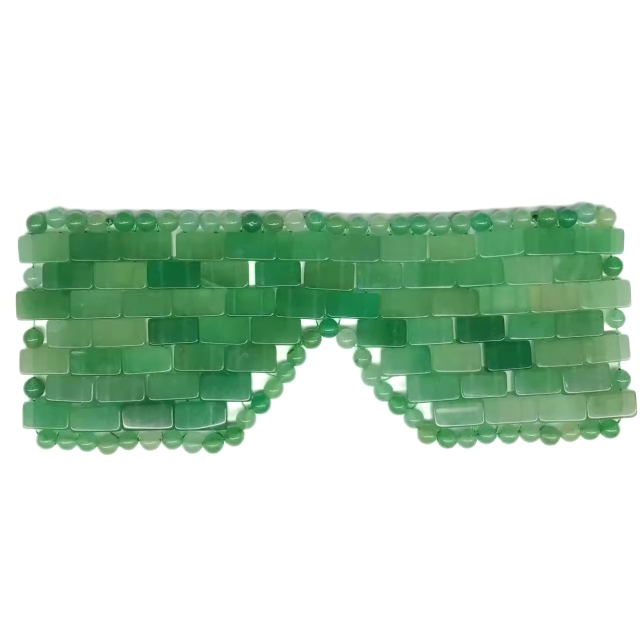 In Stock Green Aventurine Jade Eye Mask Cooling Eye Care for Relaxation & SPA