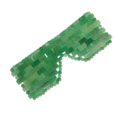 In Stock Green Aventurine Jade Eye Mask Cooling Eye Care for Relaxation & SPA