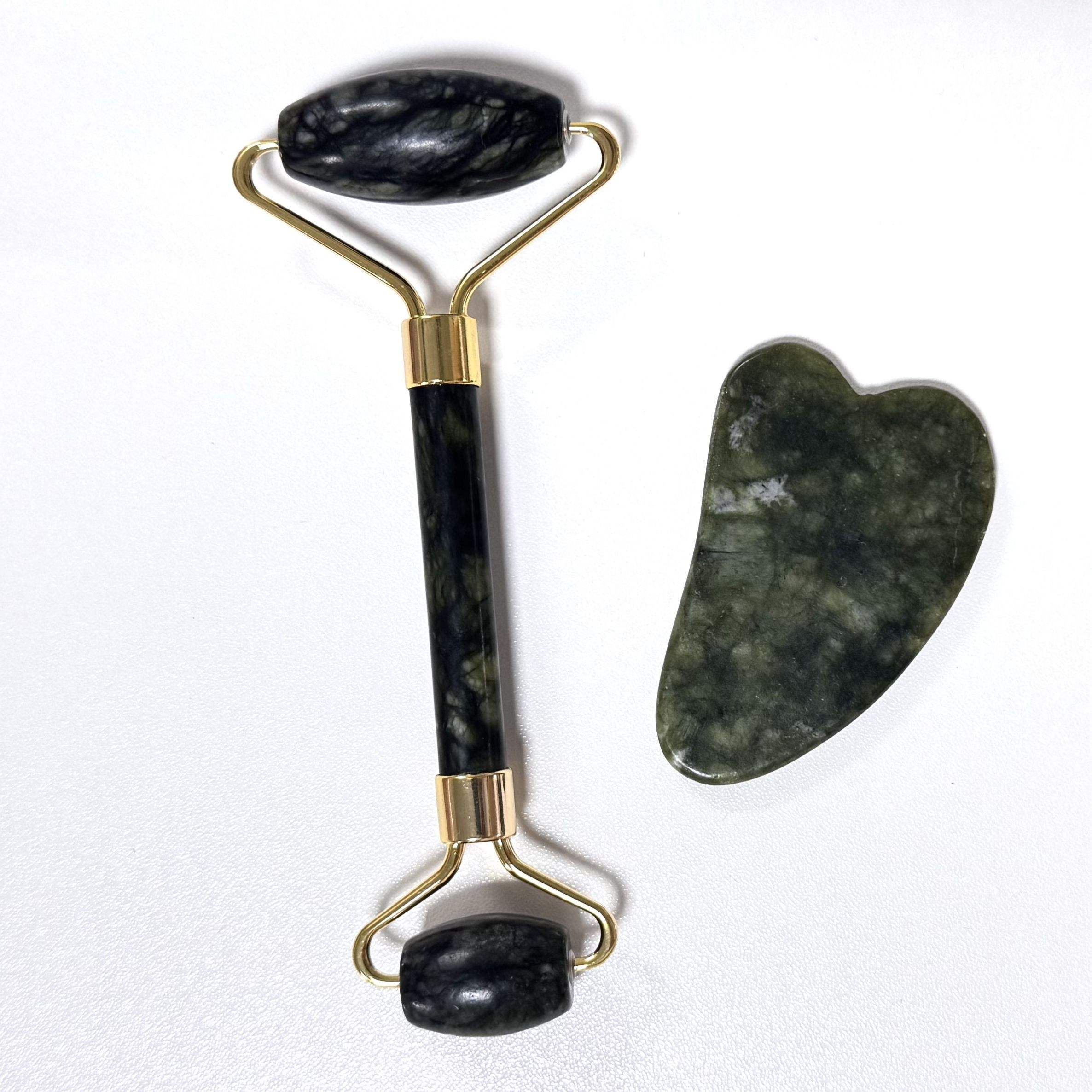 cheap price beauty tool set facial massager best selling xiuyan jade roller and gua sha