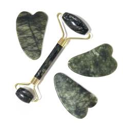 cheap price beauty tool set facial massager best selling xiuyan jade roller and gua sha