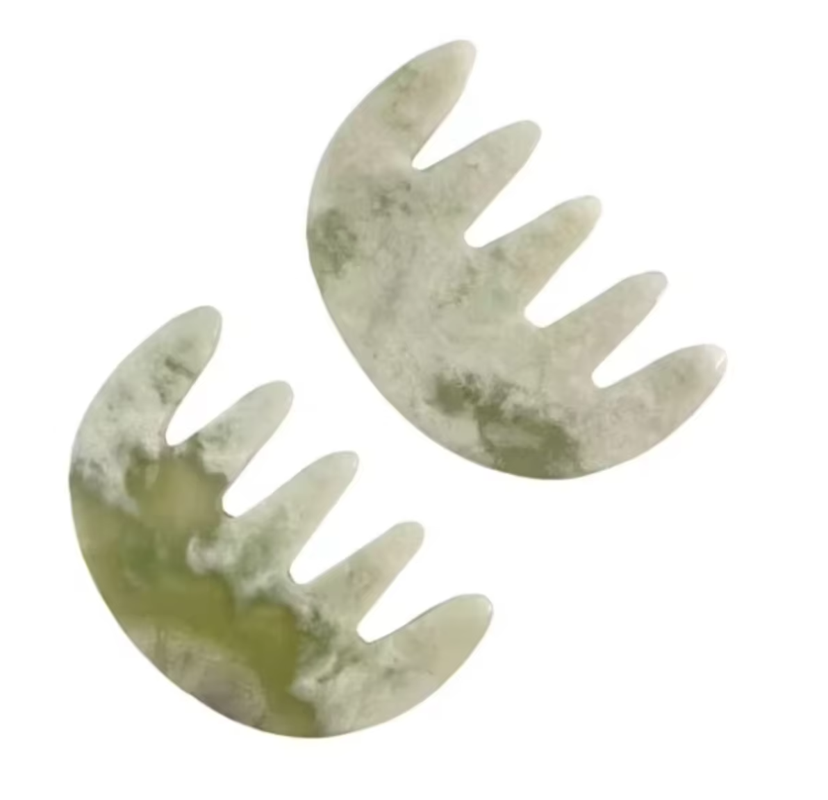 five tooth Scalp unblocking head scalp care xiuyan jade gua sha massage products Meridian comb