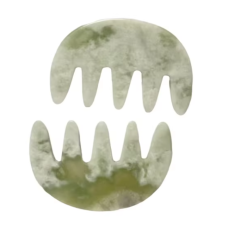 five tooth Scalp unblocking head scalp care xiuyan jade gua sha massage products Meridian comb