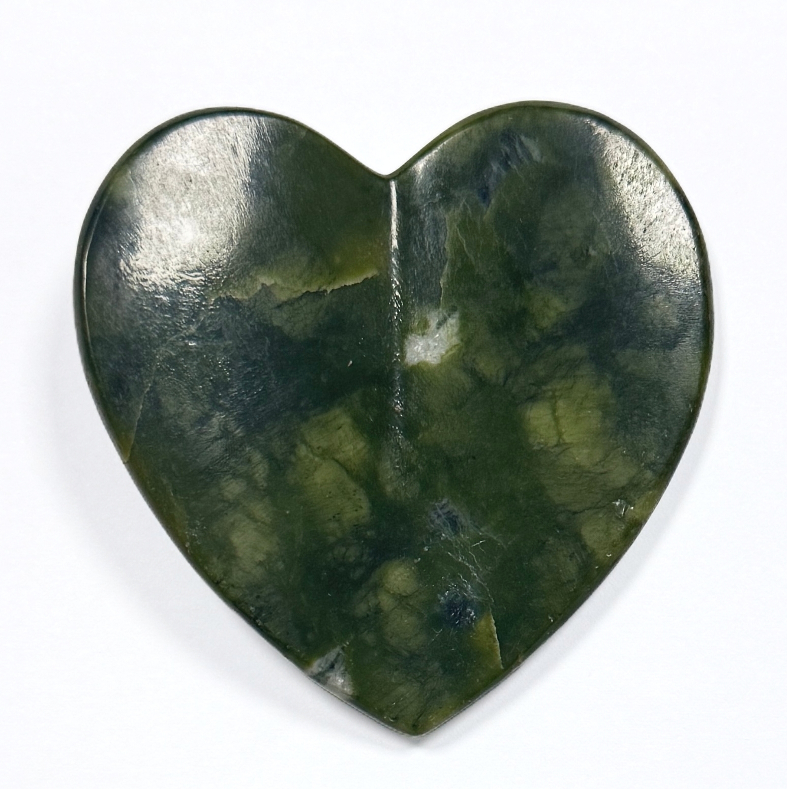 concave surface natural jade Rose Quartz Heart Gua Sha Tool for Facial Massage