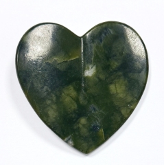 concave surface natural jade Rose Quartz Heart Gua Sha Tool for Facial Massage