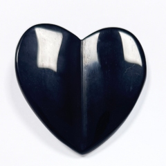 concave surface natural jade Rose Quartz Heart Gua Sha Tool for Facial Massage