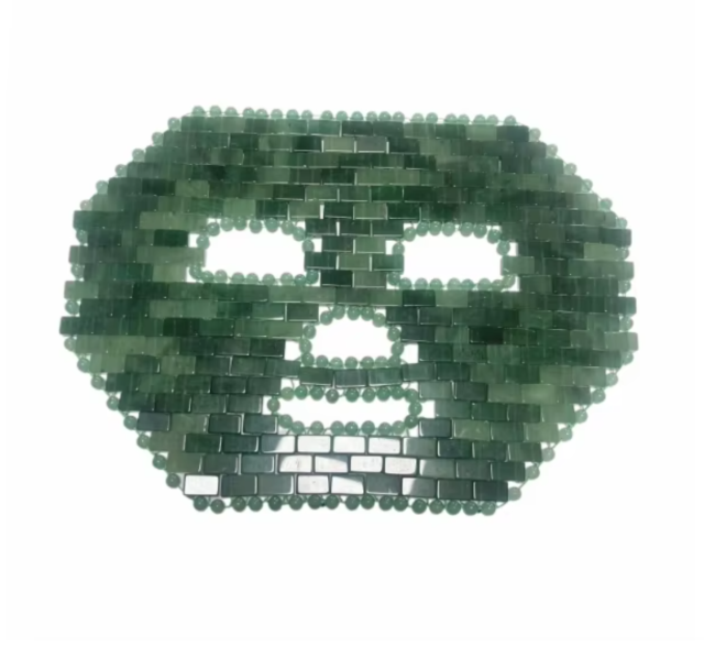 Beauty Spa Use Skin Care Tools Swelling Reduction Green Aventurine Cold Ice Stone Jade Facial Mask