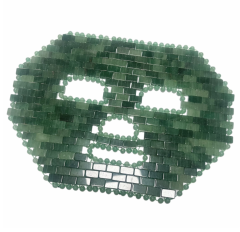 Beauty Spa Use Skin Care Tools Swelling Reduction Green Aventurine Cold Ice Stone Jade Facial Mask