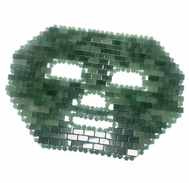 Beauty Spa Use Skin Care Tools Swelling Reduction Green Aventurine Cold Ice Stone Jade Facial Mask