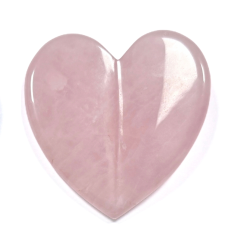 concave surface natural jade Rose Quartz Heart Gua Sha Tool for Facial Massage