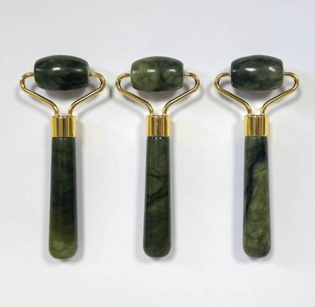 wholesale price factory direct sale single head cheap price mini Xiuyan jade massage roller for eyes