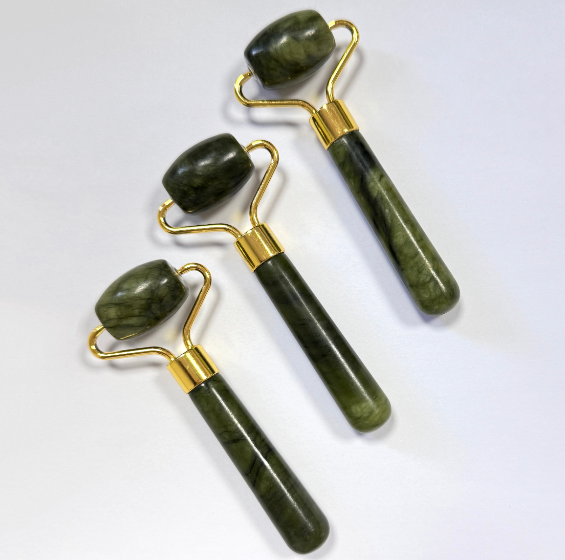 wholesale price factory direct sale single head cheap price mini Xiuyan jade massage roller for eyes