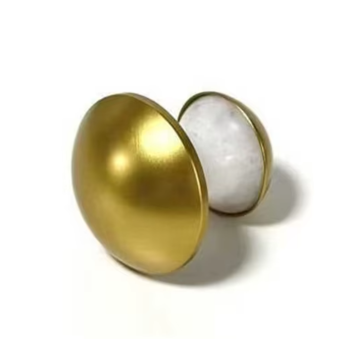Huizhou factory wholesale natural white jade face massager metal mushroom gua sha