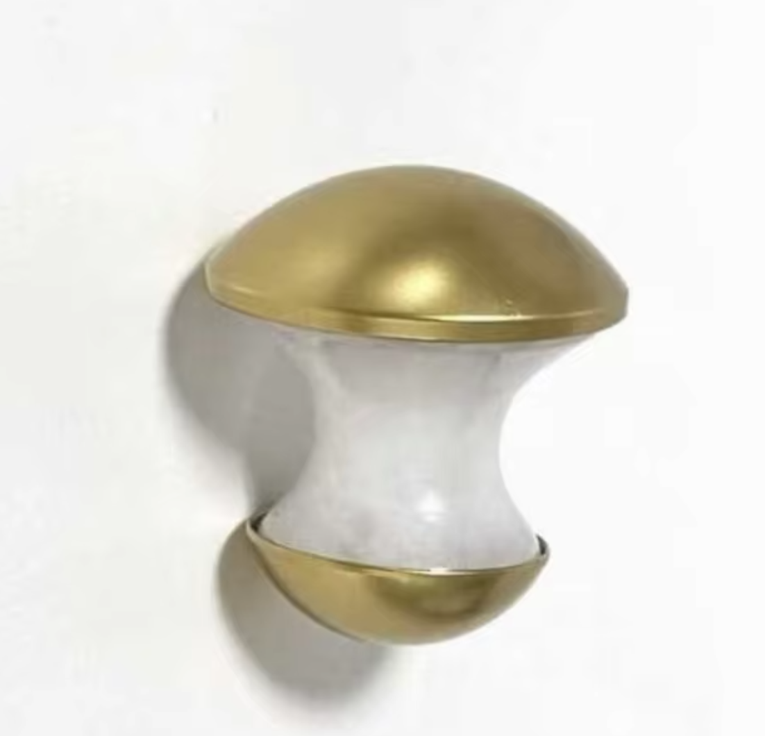 Huizhou factory wholesale natural white jade face massager metal mushroom gua sha