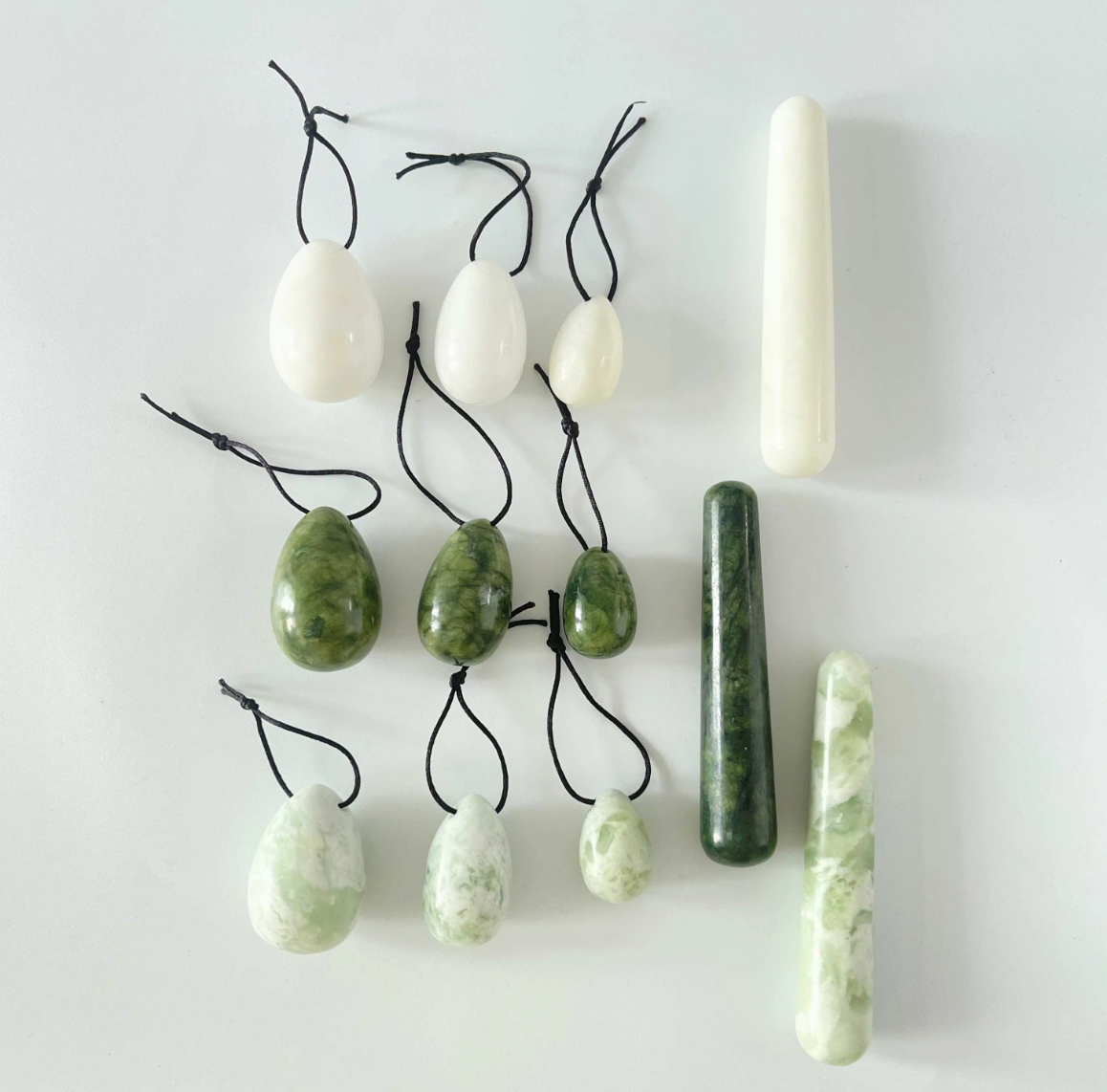 postpartum recovery women use natural stone massage yoni egg and wand for vagina firming