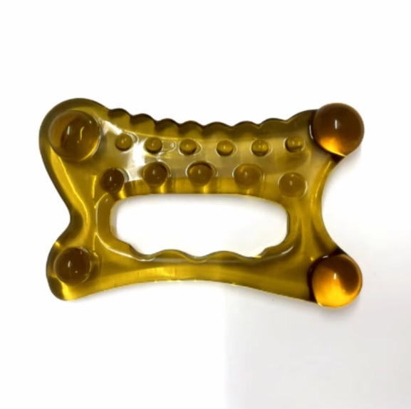 Amber color Multifunctional resin body Face Sculpting Tool for Lifting Firming and Blood Circulation