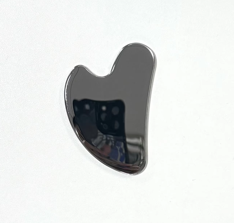 Metal Material Hardware Heart Shaped Portable Stainless Steel Massage Gua Sha Board