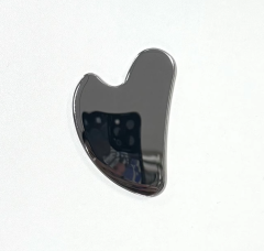 Metal Material Hardware Heart Shaped Portable Stainless Steel Massage Gua Sha Board