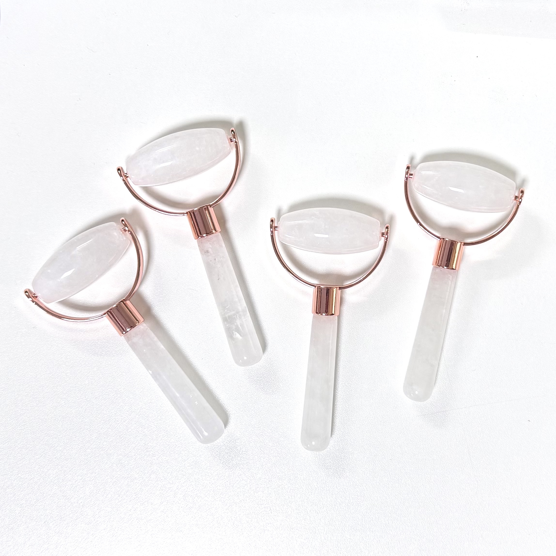 Face Lift White Jade 100% Natural Stone Single Head Face Massage Tool Jade Roller for Face