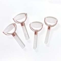 Face Lift White Jade 100% Natural Stone Single Head Face Massage Tool Jade Roller for Face
