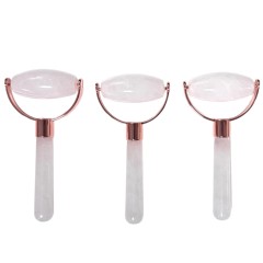 Face Lift White Jade 100% Natural Stone Single Head Face Massage Tool Jade Roller for Face