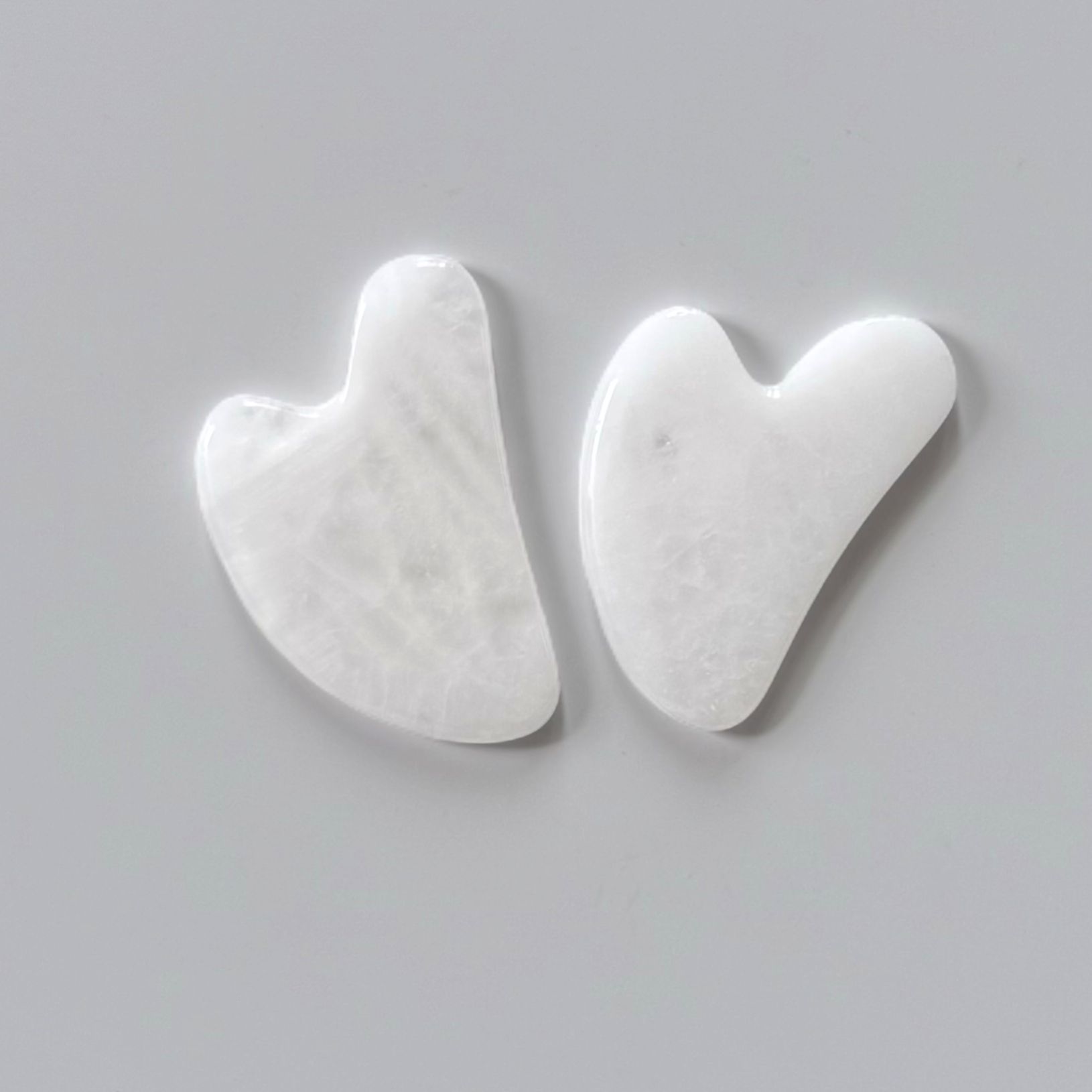 cooling natural stone white jade gua sha facial lifting massager