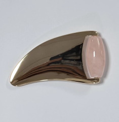 2-in-1 Rose Quartz Jade Ice Roller Massage Gua Sha