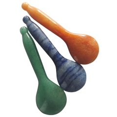 natural aventurine Acupressure massage jade Polished Stone Gua Sha Spoon for Skincare and body care
