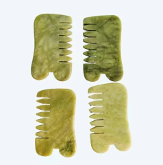 Peine de jade Xiuyan para masaje y gua sha
