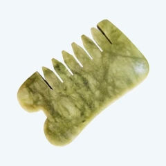 Peine de jade Xiuyan para masaje y gua sha
