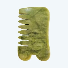 Peine de jade Xiuyan para masaje y gua sha
