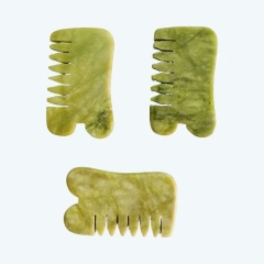 Peine de jade Xiuyan para masaje y gua sha