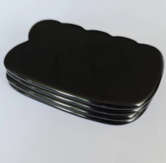 black color obsidian stone natural jade Cloud Shaped Home Use Gua Sha Board