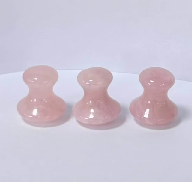 factory best wholesale price rose quartz skin care tools mushroom gua sha for face