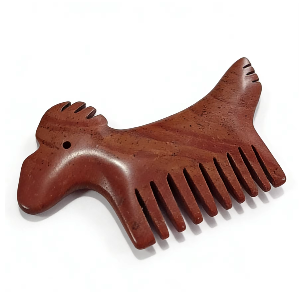healthcare muscle relaxation horse shaped animal shaped black color jade massage comb natural bian stone guasha